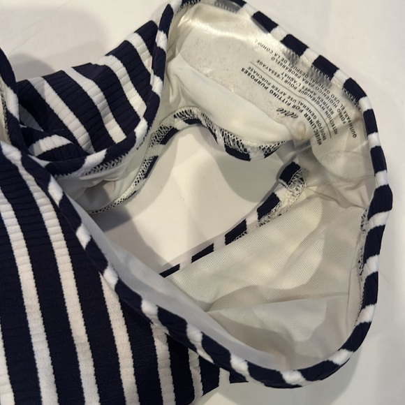 NWOT AERIE ribbed lace up stripe one piece swim size S/M - Picture 6 of 11